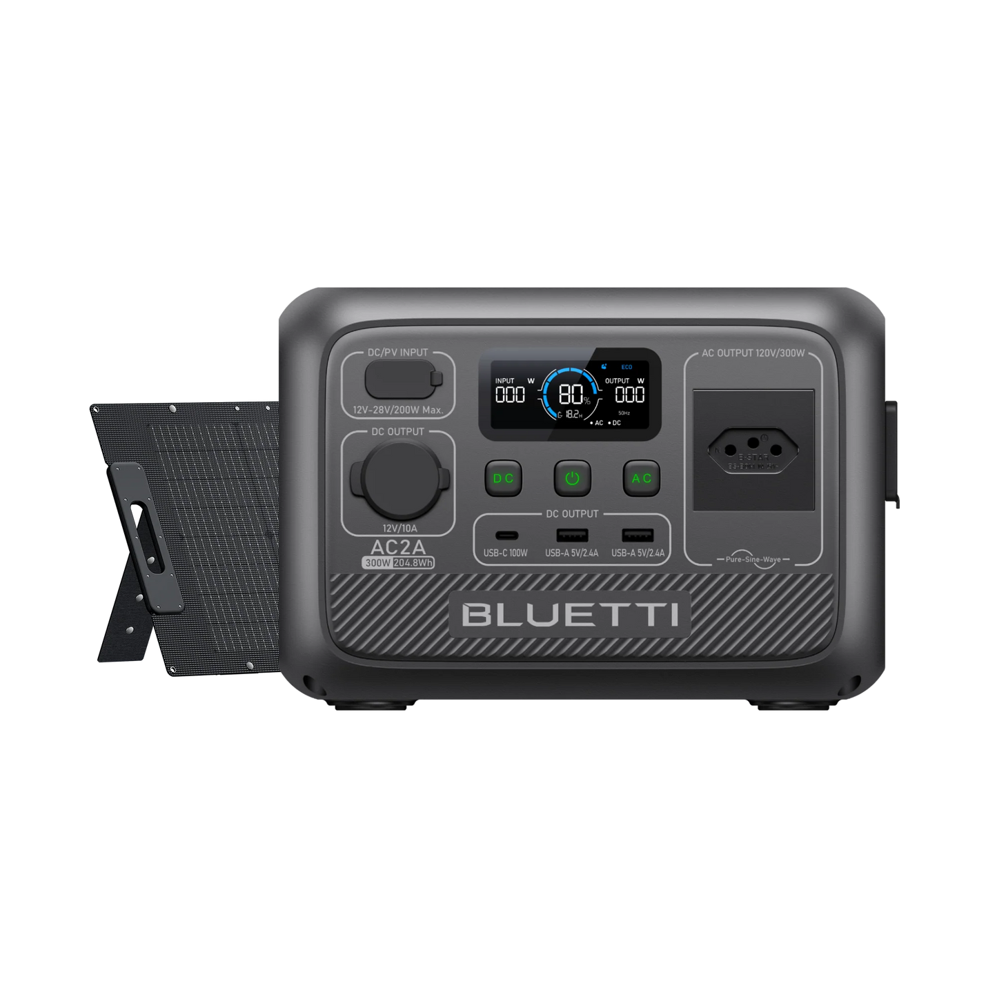 BLUETTI AC2A Portable Power Station | 300 W 204 Wh